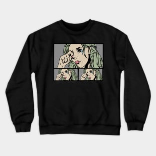 Tears and girl Crewneck Sweatshirt